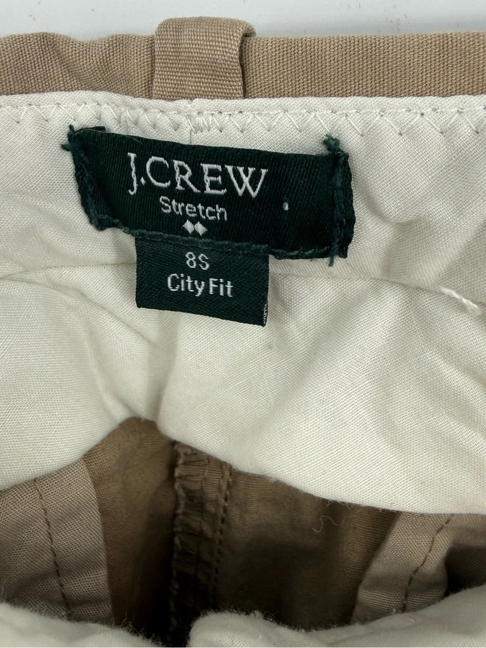 J. Crew Stretch City Fit Pants in Khaki
